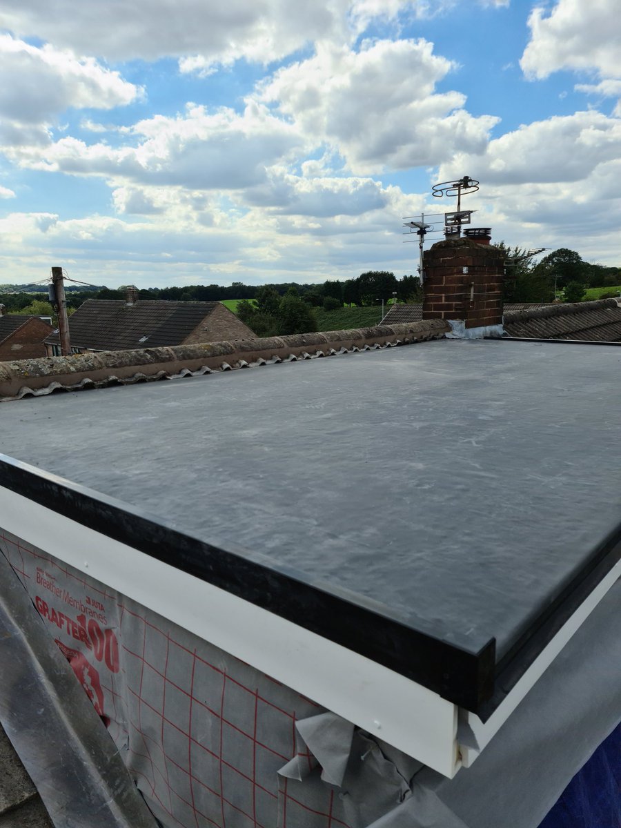 New Rubber roof installed on a dormer just awaiting cladding