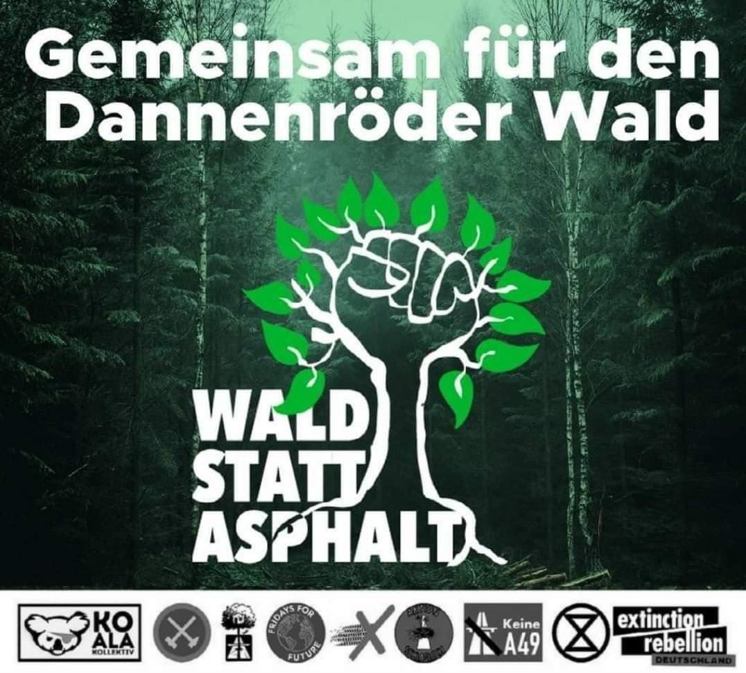 SoliFur's tweet photo. Der Dannenröder Wald ist in Gefahr und wir müssen ihn verteidigen. Für die kommenden Tage und Wochen des Kampfes stellen wir unsere Facebook-Seite für die Menschen im Danni zu Verfügung. #WaldStattAsphalt 🌳✊
Schaut mal rein. https://t.co/tvpJEhdPLx

Und folgt hier @keinea49! https://t.co/nw08nEGZWb