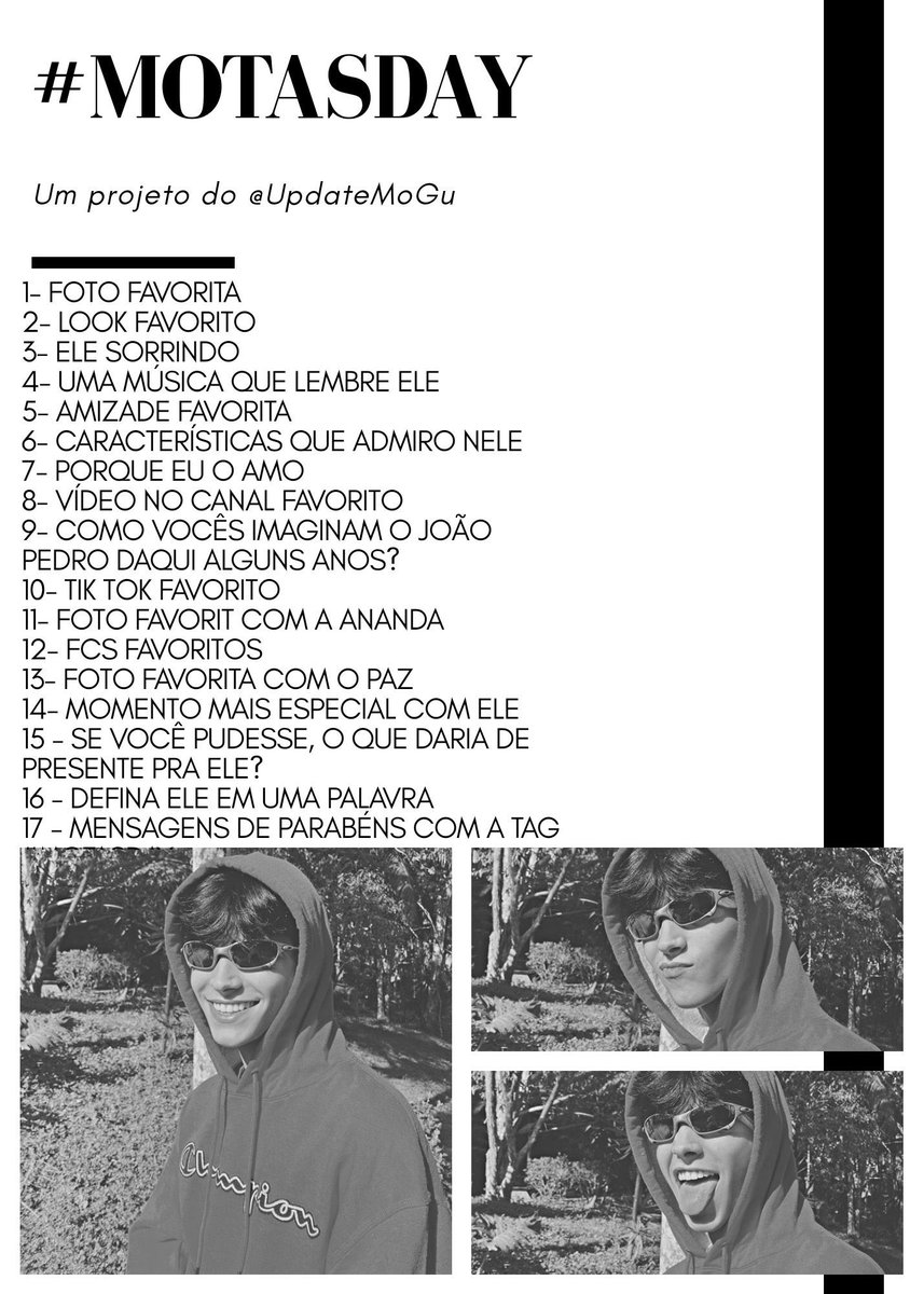 ttpromotinha's tweet photo. ➤ Dezessete dias com JP MOTA◟̽◞̽   
#𝗺𝗼𝘁𝗮𝘀𝗱𝗮𝘆 https://t.co/ZTZfmA8yTa