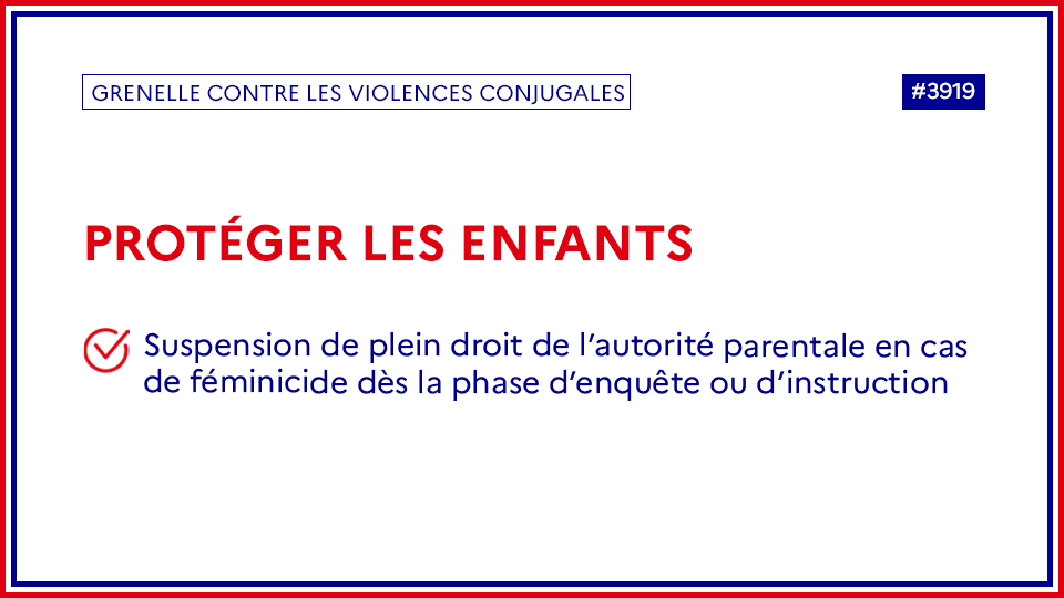 #GrenelleViolencesConjugales
Victimes directes ou indirectes, les enfants doivent être absolument protégés des violences conjugales. 👇