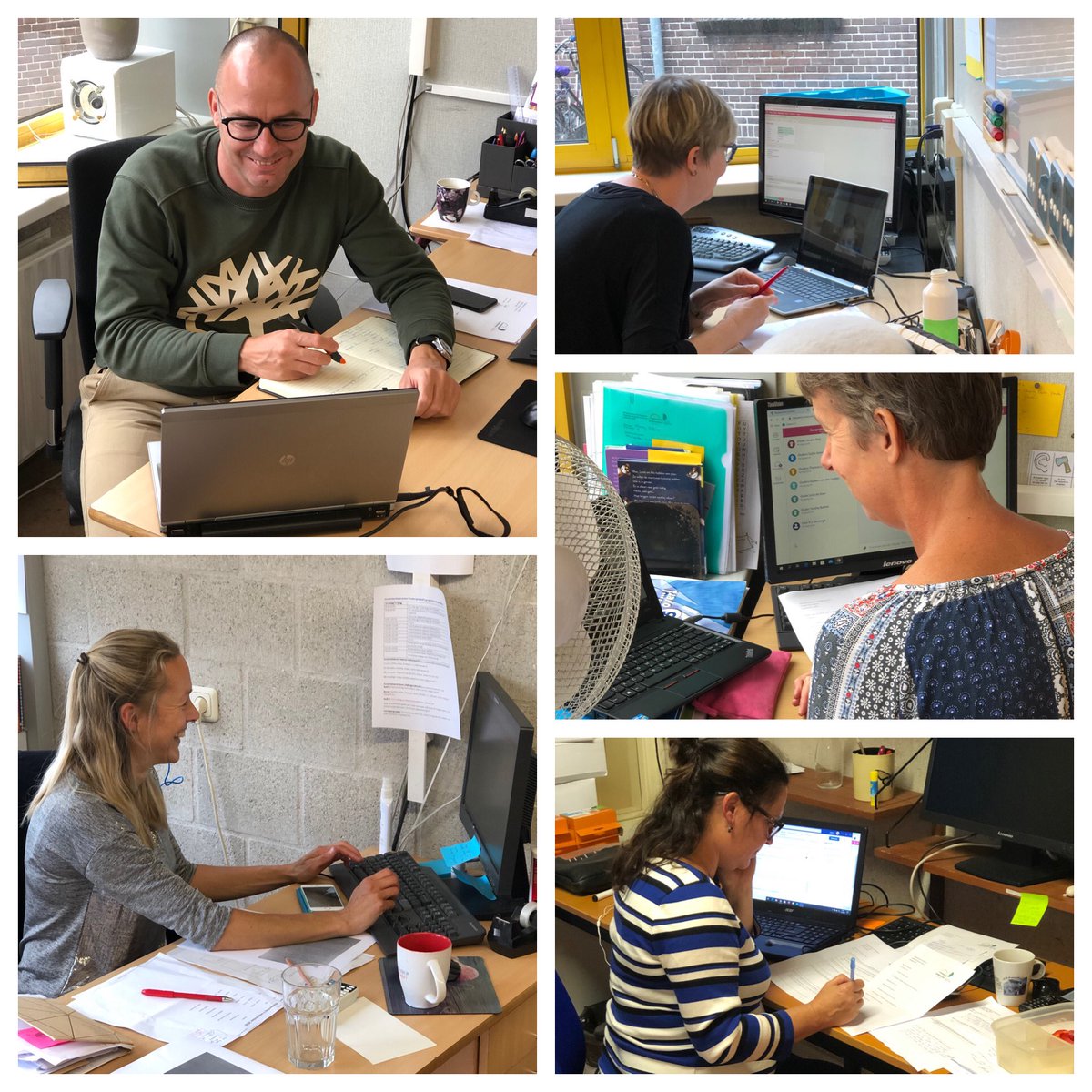 Een beeldscherm verhinderd niet dat er prachtige startgesprekken worden gevoerd op #DeWesterkim. Kinderen vertellen over zichzelf. Ouders vullen aan. Leerkrachten vragen door (en vertellen over de eerste weken op school). #trotsopmijnteam #mooionderwijs #dalton