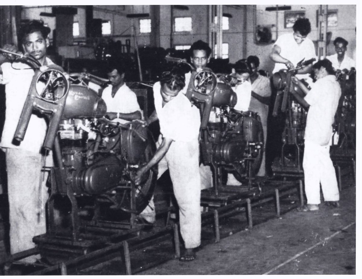 5/ In 1955 the Redditch company collaborated with Madras Motors in India to form 'Enfield India' to assemble, the 350 cc Royal Enfield Bullet motorcycle in Madras.