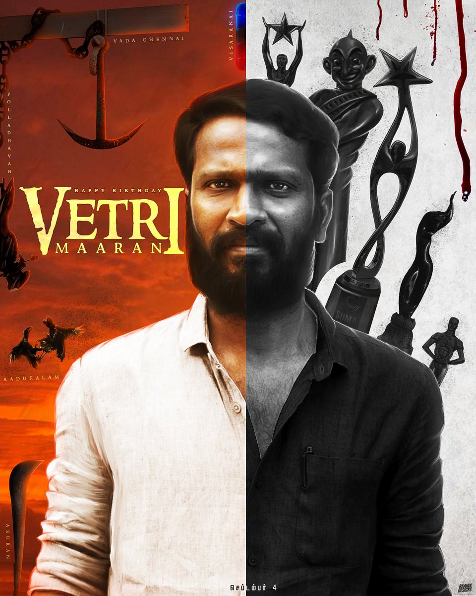 Raahul_Anbu's tweet photo. #Vetrimaaran Tribute Poster.💞 Happy Birthday Sir @VetriMaaran
#HBDVetrimaran #VM45 #VetrimaaranBirthdayDP #VetriMaaranBdayFestBegins @behindwoods @SSMusicTweet @Vetri_D_Trends @Off_Vetrimaaran https://t.co/lxYLYRNXFz