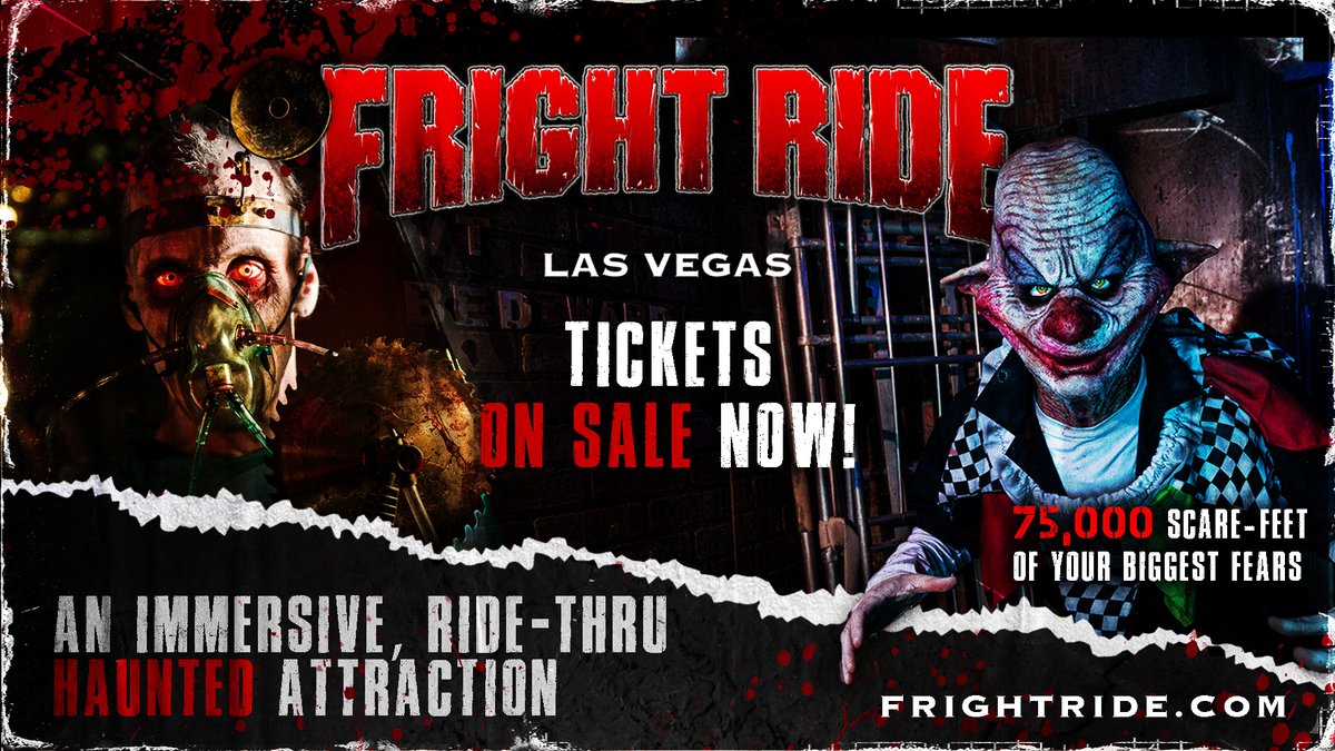 expiredgoods's tweet photo. 🚘 Take a ride on one of our research transport vehicles and participate in our "fear diagnosis" as you cruise through 75,000 scare-feet of Dr. Craven’s top secret research lab.

🎟️ TIX / INFO: https://t.co/Hxan6pS3DK https://t.co/diW0MnDgoj