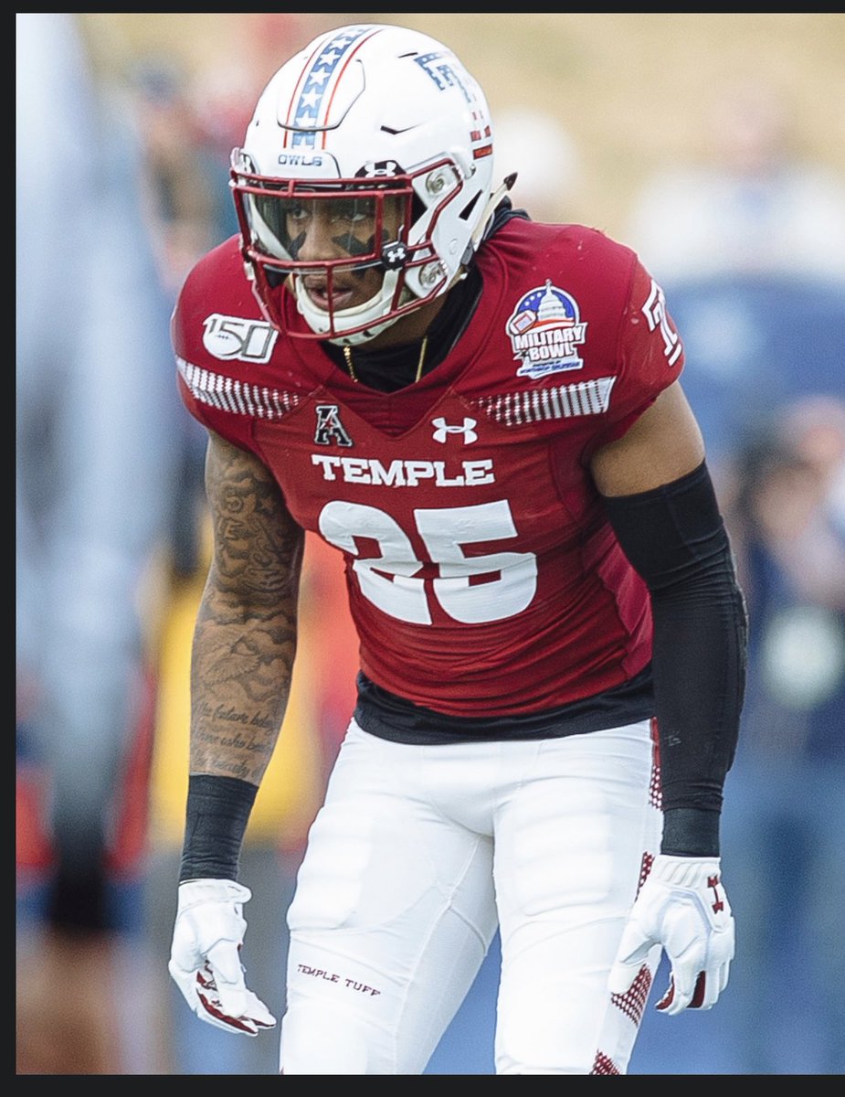 NCAAFNation247's tweet image. ⚪ DB Spotlight ⚪

Amir Tyler - Temple

• Tyler had a big season in 2019 for the Owls. He totaled 53 Tackles, 3 Tackles for Loss and 7 Pass Breakups.