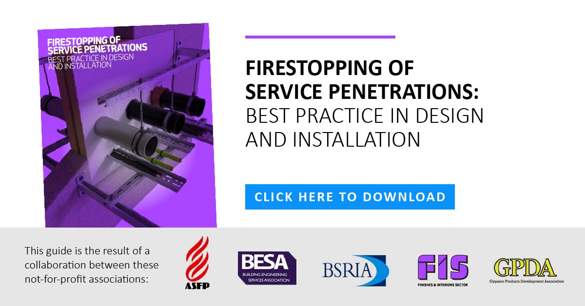 ASFPUK's tweet photo. Great to see the official launch of the free Fire Stopping in Service Penetrations Guide at the #QICSummit today. It provides #firestopping best practice developed by @ASFPUK @BESAGroup @BSRIA @fisorg GPDA &amp; @ROCKWOOLUK @FSiLimited @Warringtonfire  

https://t.co/3lXTwb9gt4 https://t.co/UKvr4ABnpb
