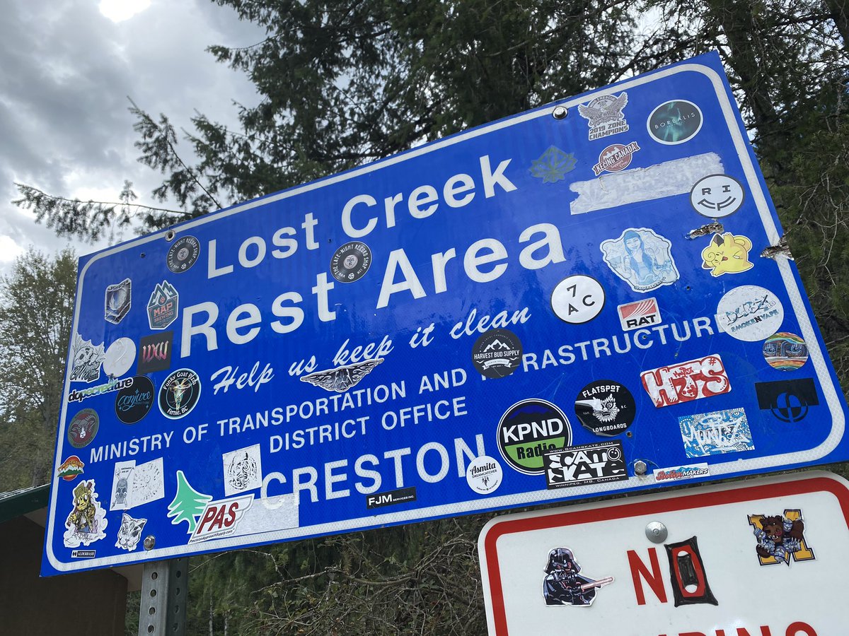 kclarke's tweet photo. When we travelled as kids, my mom used to stop at every road side attraction. I am her. #roadtrippin #bcadventures #lostcreek #salmopass https://t.co/0CUuZayXDq