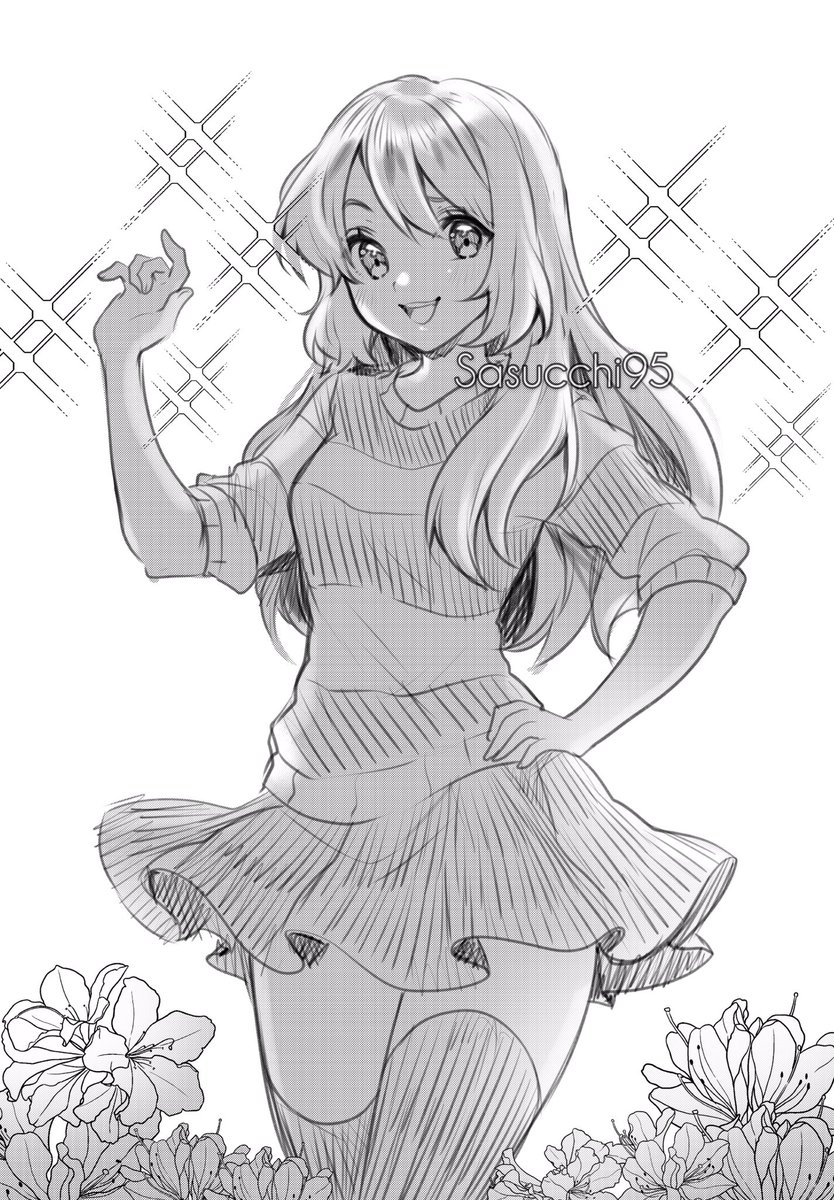Another drawing of @EmirichuYT :") this time its just a sketch shdhd i was testing a brush in csp!
I didnt know who to draw, so i drew her cuz i was watching her videos while drawing sgdnxbdbs