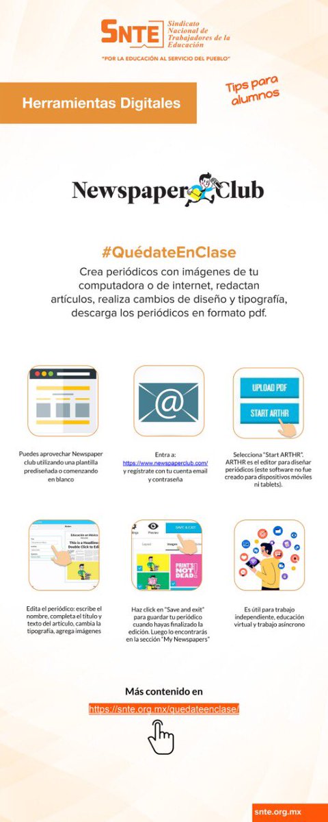 Admon26's tweet photo. Maestr@s 👩‍💼 con https://t.co/vGa3p5I1FU 📰 enseñar es divertido e innovador 🗞️ Crea periódicos didácticos para tu clase 👉#SNTEtips 💡 https://t.co/FRt5I7nP7q

#QuedateEnCasa 
#QuedateEnClase https://t.co/gWExohOWYi