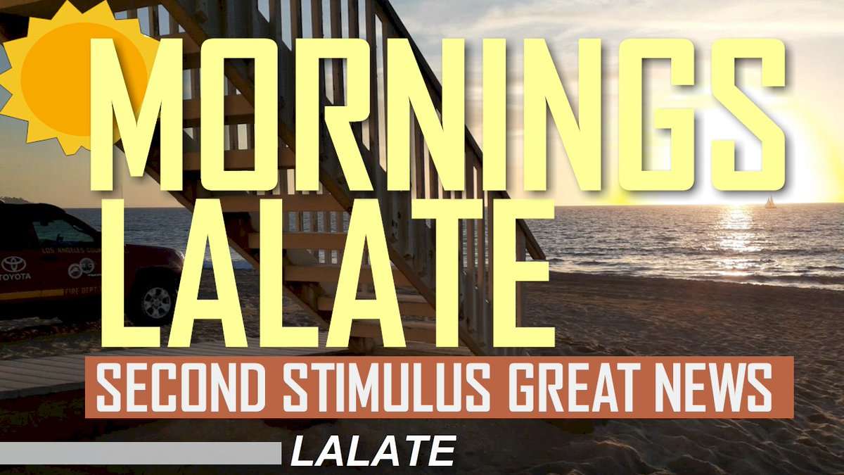 LALATE's tweet photo. 🌞 MORNINGS LALATE 🌞 WATCH NOW!
WATCH IT NOW! ▶️▶️ https://t.co/30YCa88nOY
Big Exciting Great NEWS! - Stimulus Check, FPUC, LWA - Laughs & Money - ... and more!
#PURPLEPOWER #LALATE
LIKE & SUBSCRIBE & SHARE ! https://t.co/7i4jf2B074