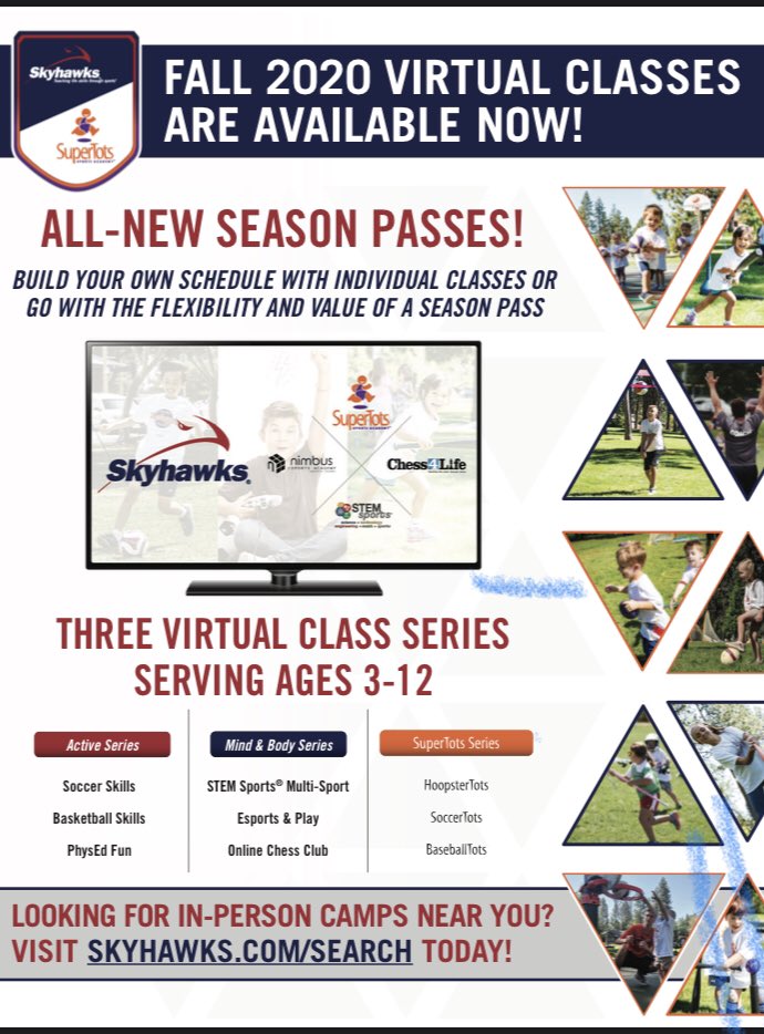 SkyhawksChgo's tweet photo. Virtual Camp registration is now open. #StayHealthy #QuarantineLife #StayActive #skyhawkssports https://t.co/5Ffol6OPe6