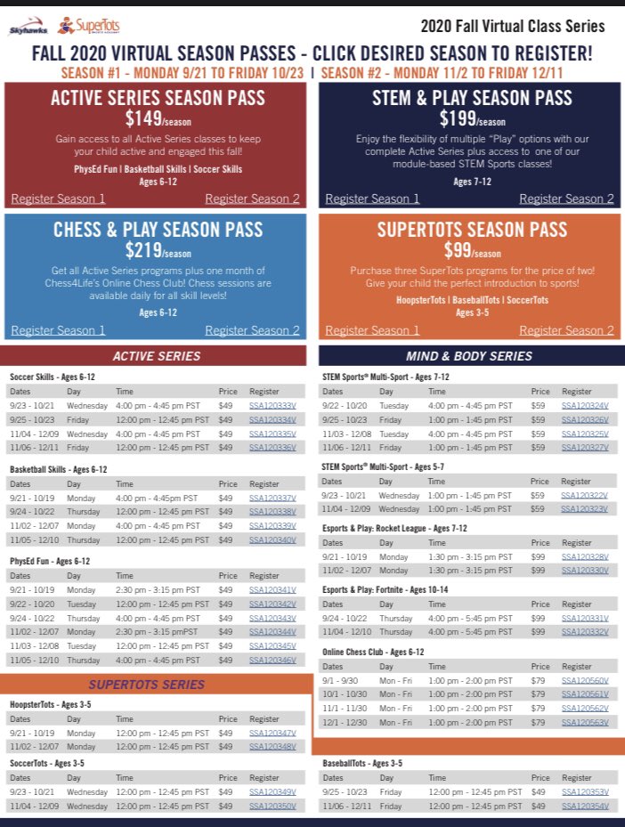 SkyhawksChgo's tweet photo. Virtual Camp registration is now open. #StayHealthy #QuarantineLife #StayActive #skyhawkssports https://t.co/5Ffol6OPe6