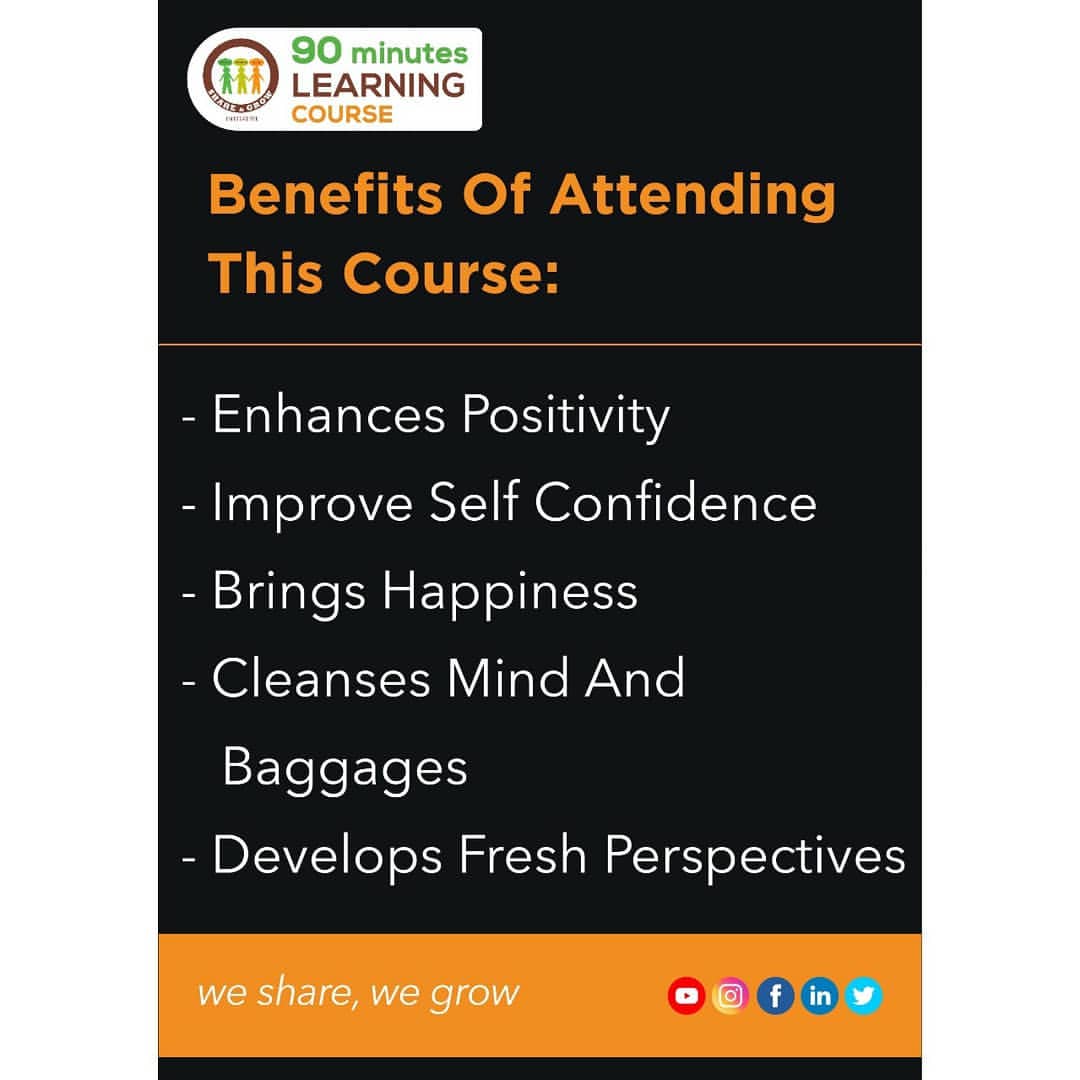 Join SAGlearning Course for SELF GROWTH &amp; SELF DEVELOPMENT 🌈 Course 

🌟To join : 📲 7977363578 / Click on docs.google.com/forms/d/e/1FAI…

♦️Session timings : 7pm - 8.30pm ( IST ).

♦️Days: Monday and Wednesday

#saglearning #simplifylife #wesharewegrow #shareandgrowinitiative