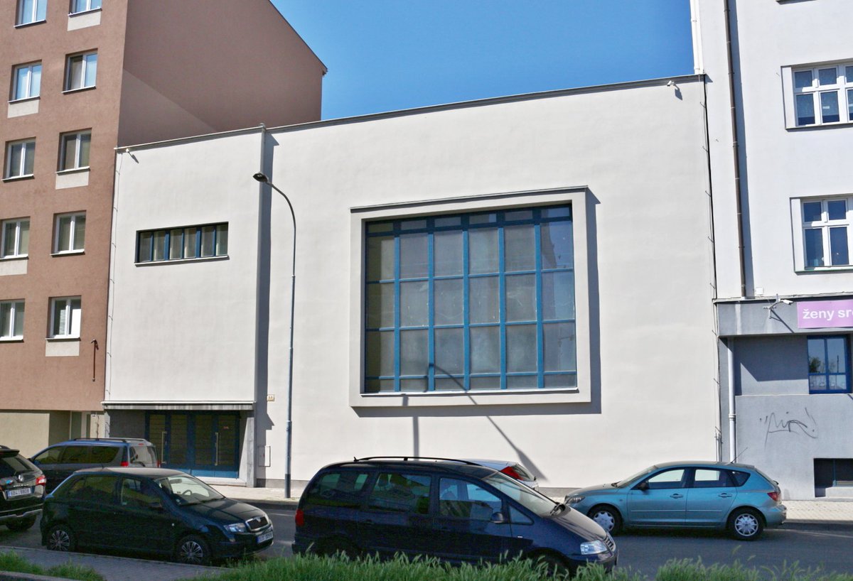 The Agudas Achim Synagogue was built in 1936 in Brno, Czechia.It was built in the ultra-modern Functionalist style.[He's a cubey boi ]