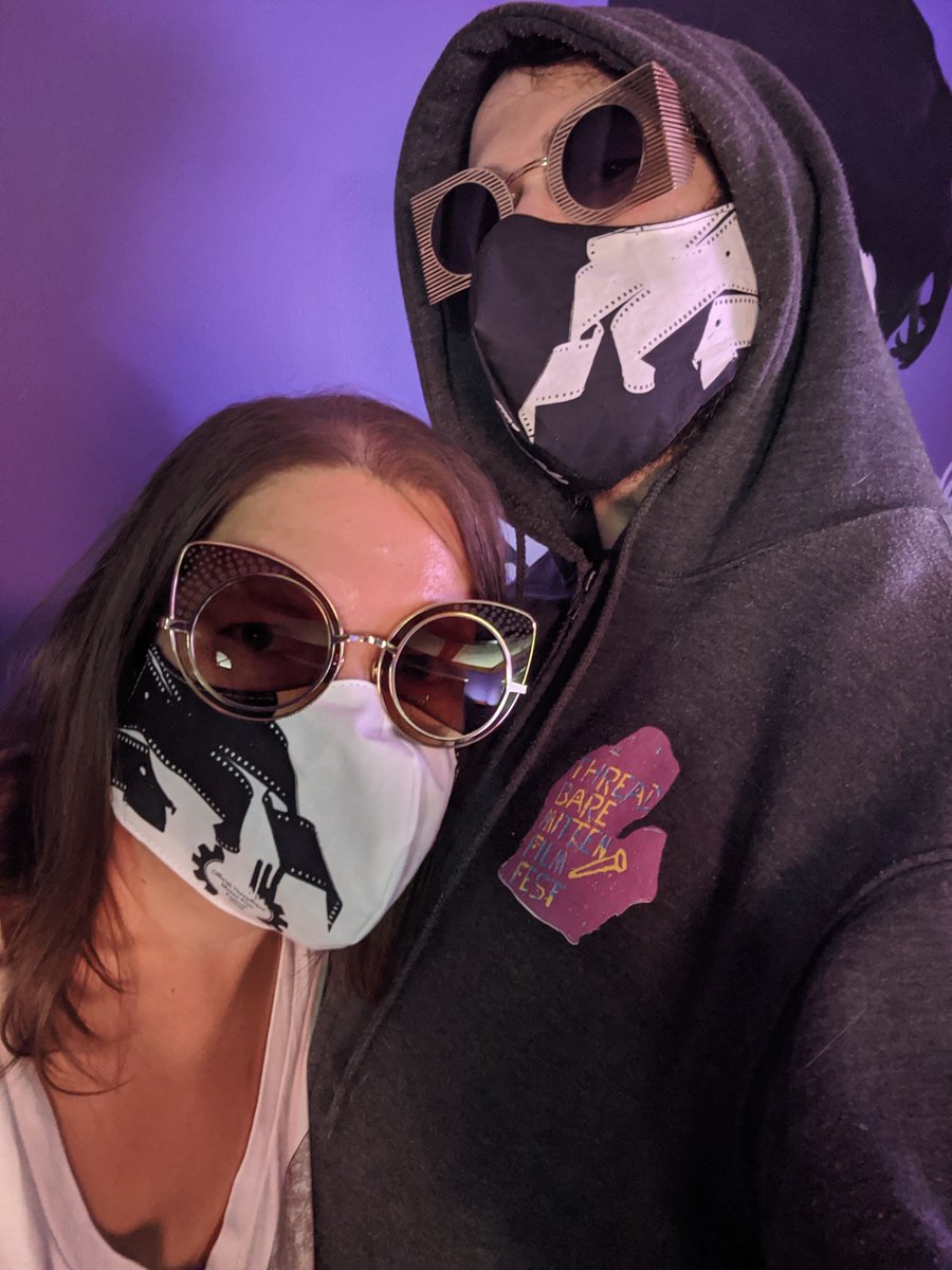 ThreadbareFF's tweet photo. They're HERE! Official Threadbare #Swag from @altprintingco to let everyone know that you care about them & you're still cooler than they are. On sale soon.
#facemask #maskup #film #tentacles @reotown #LoveLansing #517Living #LovelyModel #coolshades #fashion #threadbarefilmfest https://t.co/ldPBbZZ93J