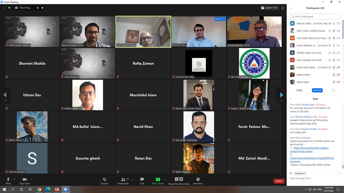 EMKCenter's tweet photo. @educationusa of the @EMKCenter invited Mr. Ganesh, , Professor Imran Rahman & Mr. Shariful Islam to explore possible measures to improve the current demand and supply gap between university and industry.
#EMKCenter #EducationUSA #Bangladesh #Future0fWork #EmployabilityMonth https://t.co/lWgkETlSUF