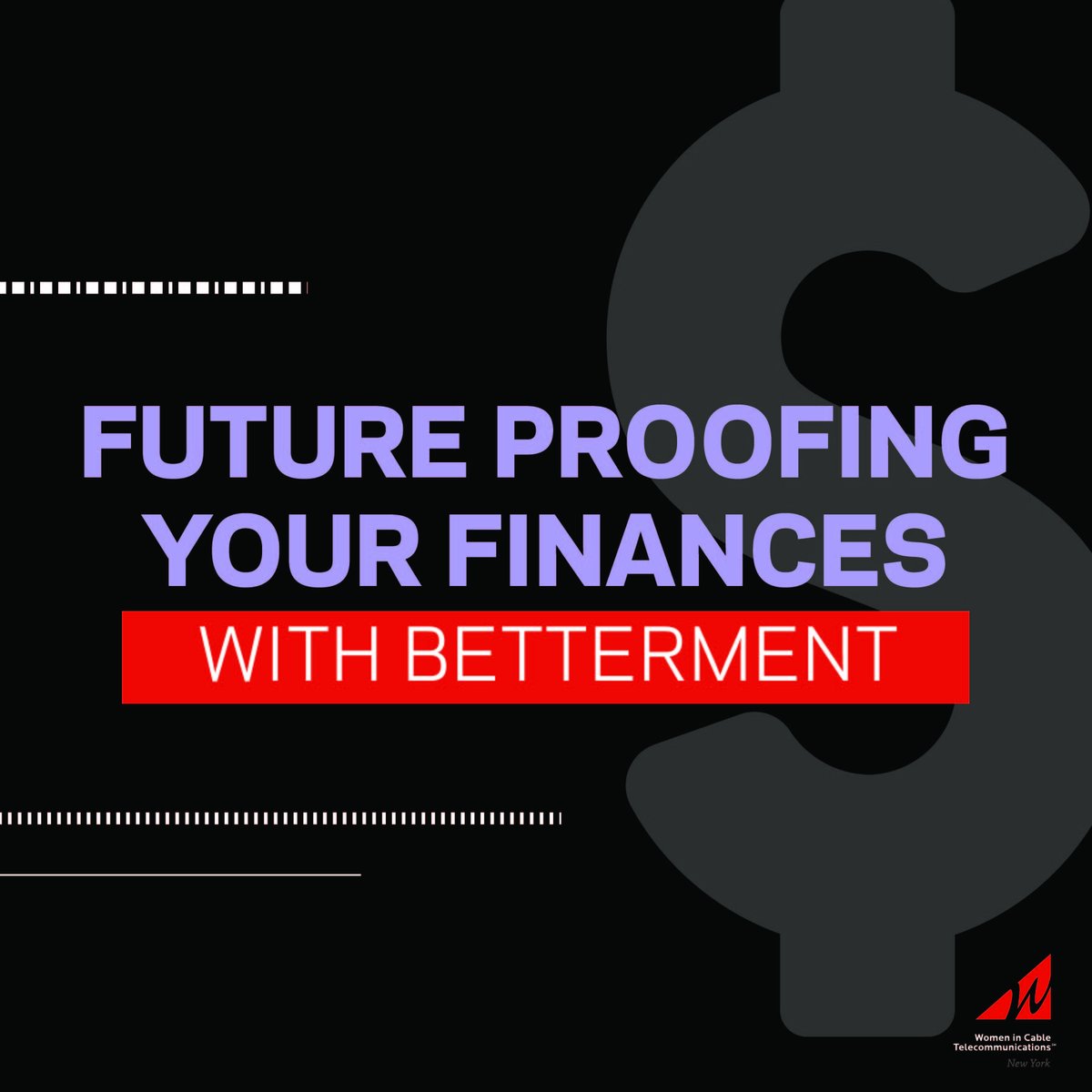 Feeling confident in managing and safeguarding your finances can be intimidating! That’s where <a href="/Betterment/">Betterment</a> , the largest independent online financial advisor, comes in. Join us next week as they give us the tools we need to feel secure in our finances. bit.ly/32FIJ5C