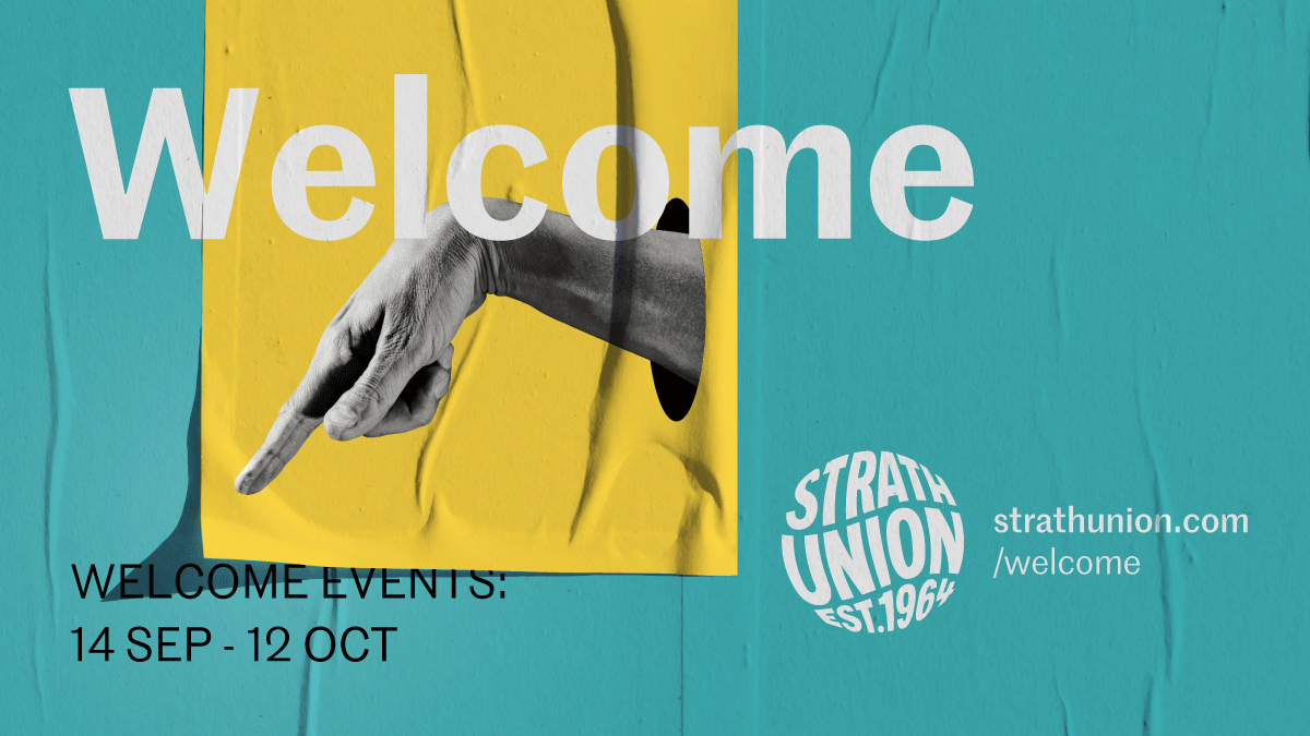 StrathUnion's tweet photo. We are your Studentsβ Union. Welcome to Strathclyde π
Learn what we do here - https://t.co/LqfQ6Zr3jZ
#StrathWelcome #StrathLife https://t.co/GhsB1DX0AU
