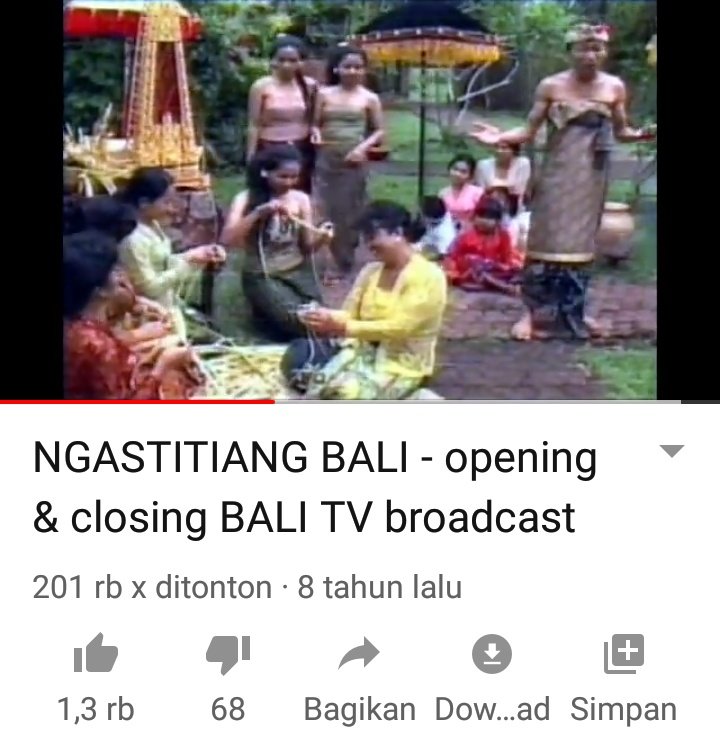 putuwidikarisma's tweet photo. Hmmm.. Niatnya mau Nostalgia, biar bisa kangen masa kecil gitu. Eh liat komen malah Ah sudahlahhh...

#BaliTV https://t.co/NFZFIUlutq