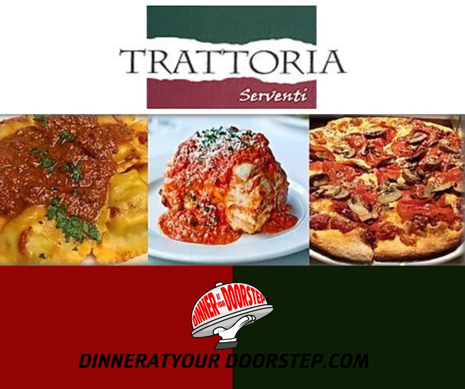 DinnerDoorstep's tweet photo. #Mangia at home with a delivery from Trattoria Serventi.👌🍝 #fooddelivery 
https://t.co/Os0OPeUCad https://t.co/GFyF5N64K7