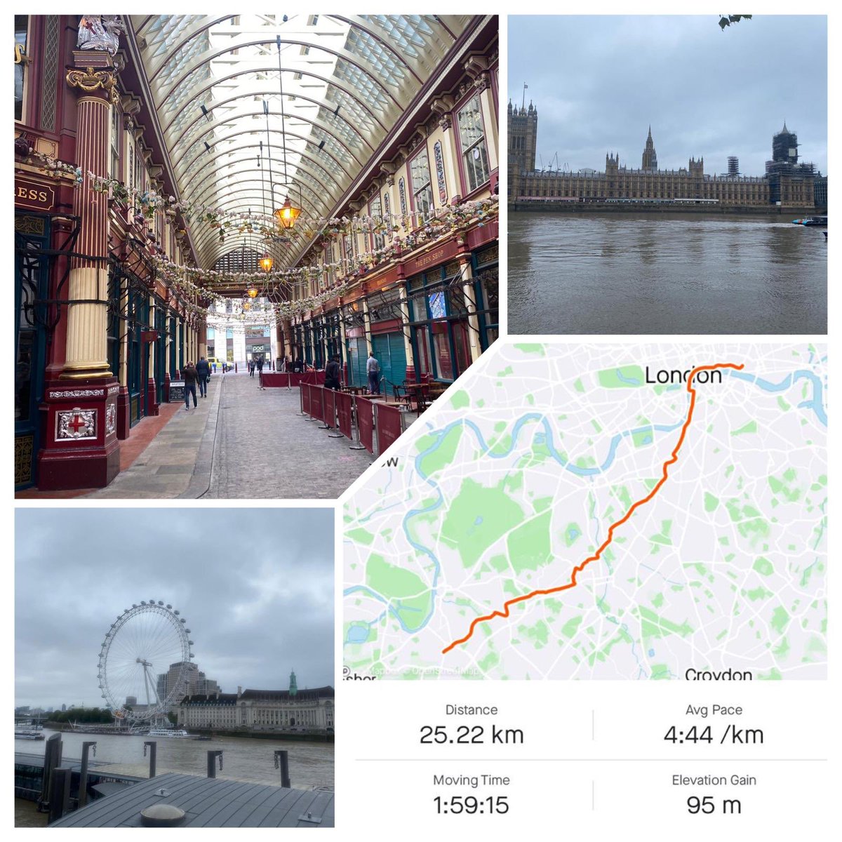 Commute to work this morning! Nearly as slow as south west trains! #running #commute #work
