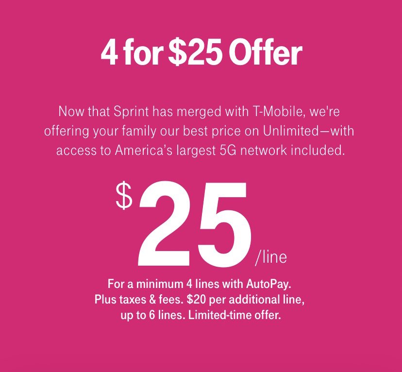 UnionTmo's tweet photo. You know what’s better than a good deal ? A T-Mobile 4 lines for $100 deal! A price this good won’t last forever. So don’t walk, RUN to 14th and U! We can set you up! #NERocks #TMobile #TheWAVE https://t.co/sL5U07UaVM