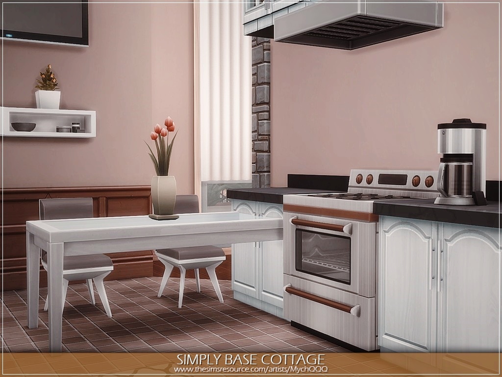 MychQQQ's tweet photo. "Simply Base Cottage" (No CC) - download at 
@TheSimsResource Link: https://t.co/3uTV7jAb0I
#TheSims #TheSims4 #BaseGame #MychQQQ #TheSimsResource #TSR #ShowUsYourBuilds https://t.co/FGHFgR4fQa