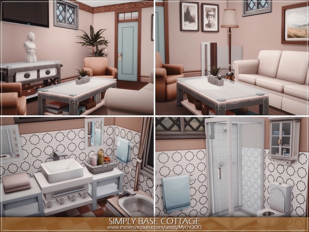 MychQQQ's tweet photo. "Simply Base Cottage" (No CC) - download at 
@TheSimsResource Link: https://t.co/3uTV7jAb0I
#TheSims #TheSims4 #BaseGame #MychQQQ #TheSimsResource #TSR #ShowUsYourBuilds https://t.co/FGHFgR4fQa