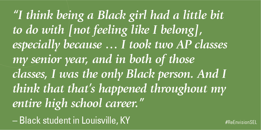 EdTrust's tweet photo. In focus groups across the country, we asked students &amp; families of color "Outside of learning academic subjects, what do students of color need to learn to be successful?" See what they had to say about how to #ReEnvisionSEL through an equity lens https://t.co/BEms9YgSNF https://t.co/KaOZttQcAi