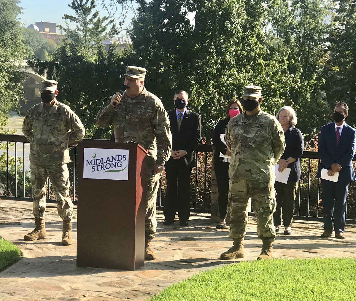 SVMcpherson's tweet photo. @CI_DLockwood @F3LakeMurray @F3Columbia @ColaChamber @ColliersIntlSC @NikkiHaley Great day to show appreciation to our first responders, military, health care workers and educators for their tremendous efforts to support our community! #MidlandsStrong @ https://t.co/xozLhprus3