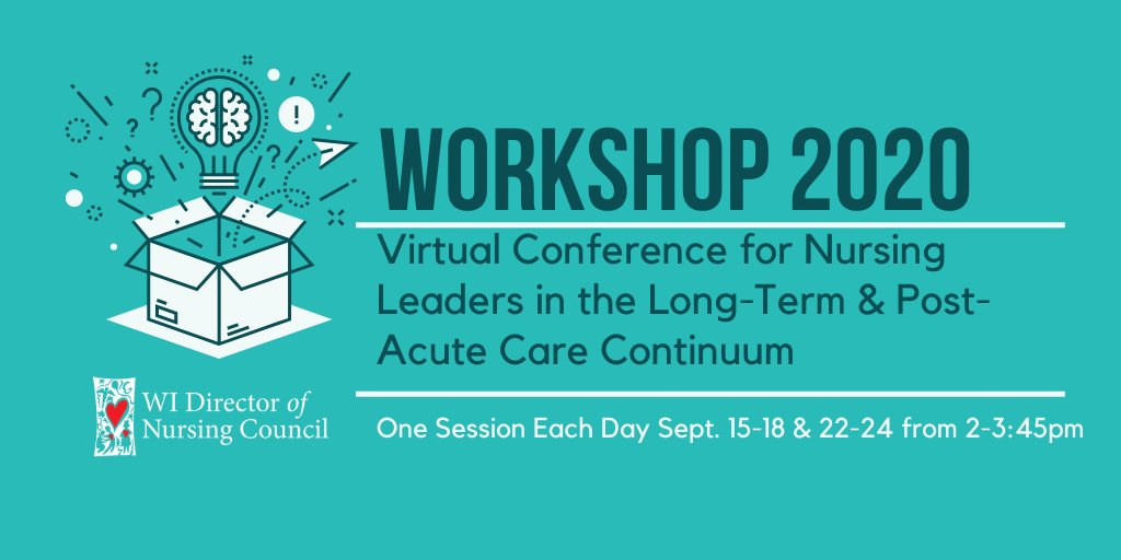 Registration is open for Workshop 2020 for nursing home leaders.  We are honored to host important conversations with @DrEl <a href="/DeniseBScott/">Denise BoudreauScott</a> Barbara Speedling, Jeri Lundgren, Dr. Ramnanan, and Leaders from North Central Healthcare.