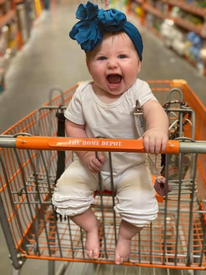 Going to see grandma at work.