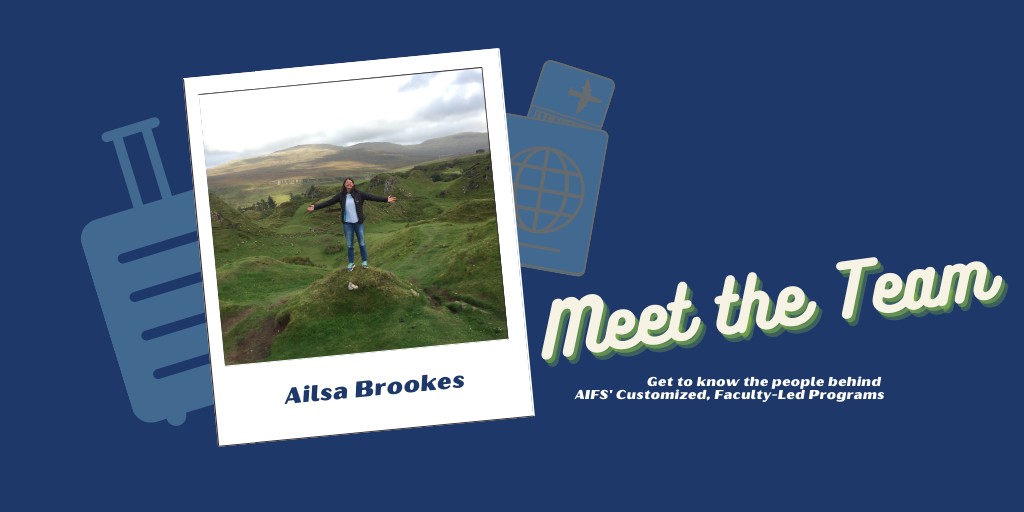 aifscustomized's tweet photo. Next up in our series introducing the @aifscustomized team, it's our SVP Ailsa Brookes! Click through to learn what Ailsa loves about the job, their advice for faculty and students, and to read some great travel stories! https://t.co/xs0DO8HRor #facultyled #aifsabroad https://t.co/lu9BROIdoh