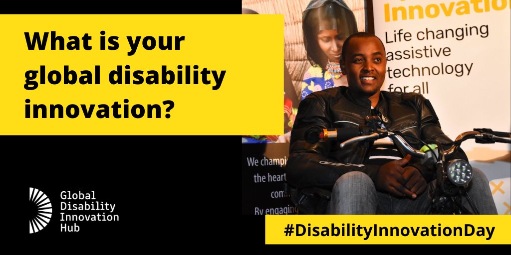 GDIHub's tweet photo. On our 4th birthday weβre asking; What is your Global Disability Innovation? β
π’ Add your voiceβ
π Tell your story β
π‘ Share your ideasβ
Use #DisabilityInnovationDay to join the conversation. #MyGDI https://t.co/Y52otCrPau