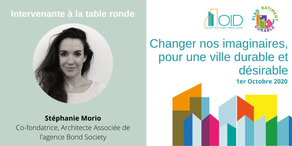 OID_officiel's tweet photo. 📆 01/10/2020, inscrivez-vous à la conf : "Changer nos #imaginaires pour une #villedurable @bondsociety parlera de
▶️Nvx usages du #bâtiment
▶️Construc° et design #écologiques
▶️Impacts du #télétravail sur l'utilisa° des espaces vie &amp; travail
Inscrip°👉 https://t.co/mvczXdLSdw https://t.co/MsRjoeellg