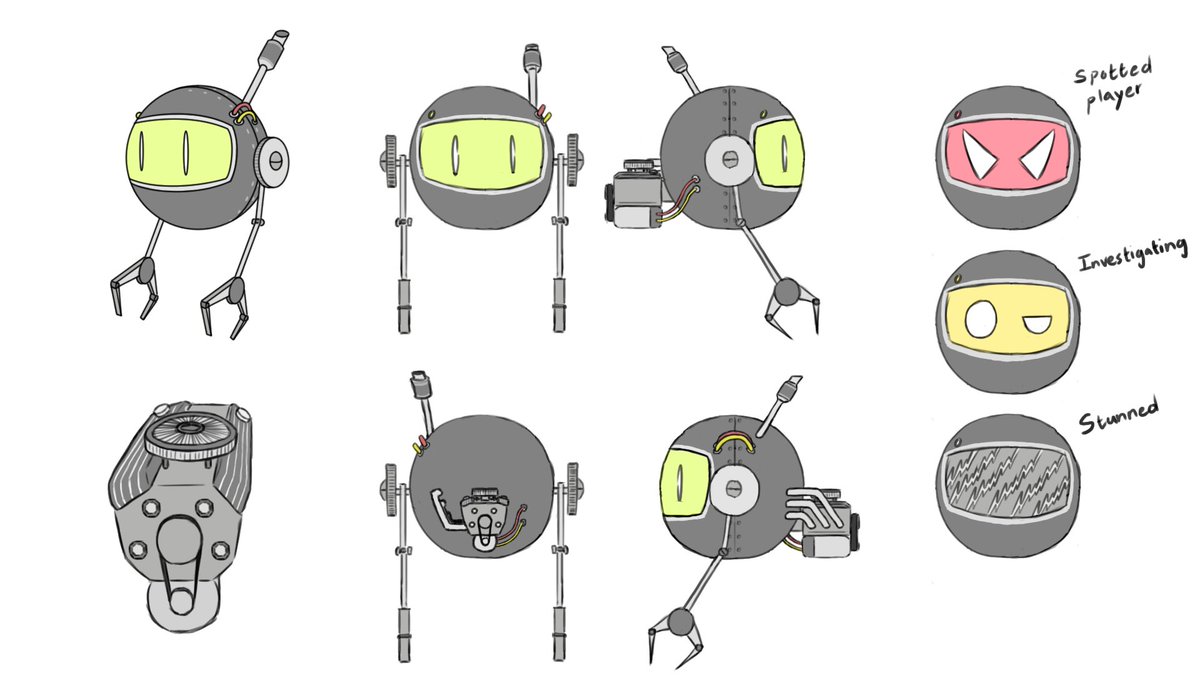 lucvdp's tweet photo. Finished the design for the main enemy in my current game project #gamedev #indiedev #gaming https://t.co/vkLBuC28bW