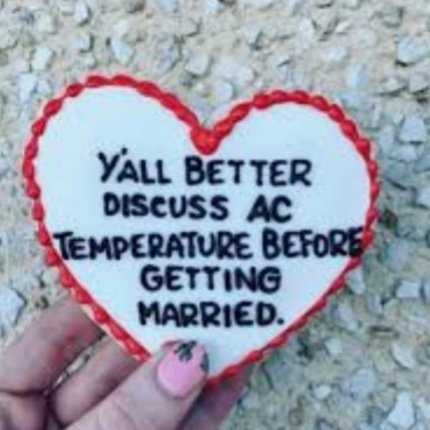 dcarey419's tweet photo. Wife said this is the best piece of advice she can give after 16 years of being married #TeamAlwaysCold https://t.co/KT4DMXKWtz