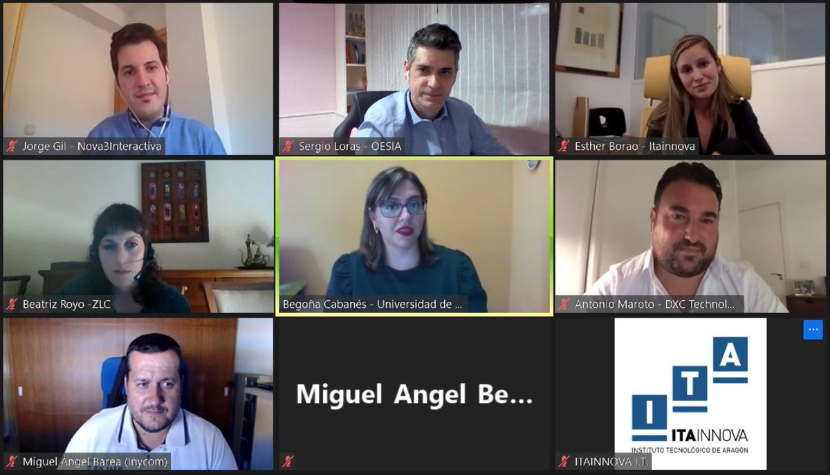 sergioloras's tweet image. Encantado d haber participado con compañeros/as d mesa d tanto nivel! 🔝 #blockchainAragon2020 @grupo_oesia @jgbescos @Nova3Rrss @EstherBorao @ITAINNOVA @ZLCsupplychain @amarotoenriquez  @Inycom
Gracias @ITAINNOVA  y @miguelanbernal por la invitación, cuando queráis repetimos ;)