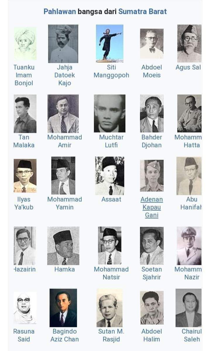 yanhendrigusman's tweet photo. @AzzamIzzulhaq @irwanprayitno Jangan jadi kacang lupa sama kulitnya. Ini pahlawan dari ranahminang. Jadi apakah kami kurang pancasila??? https://t.co/zXxSOtFGRA