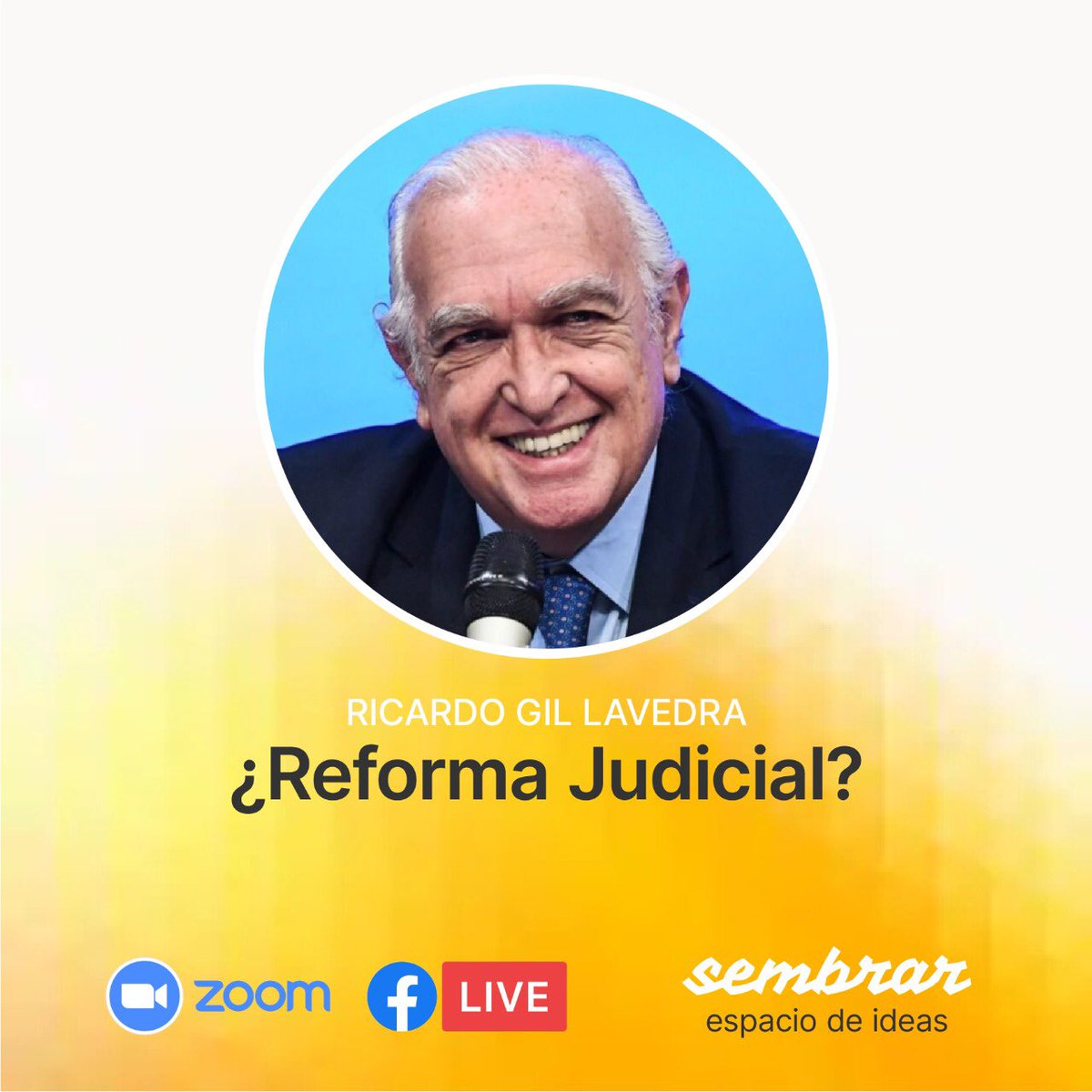 sembrar_'s tweet photo. ¡HOY!

A las 19:30hs, súmate a un nuevo seminario web a conversar un tema que está discutiendo todo el país. 
Con @rgillavedra estaremos conversando sobre la #ReformaJudicial que presentó el oficialismo.

🕣19:30hs
Escribí y sumate. ¡Te esperamos! https://t.co/S9pJW7sDj8