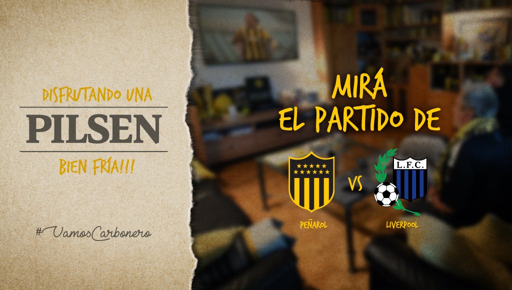 OficialCAP's tweet photo. Junto a @PilsenUruguay te invitamos a mirar el partido 🆚 Liverpool disfrutando unas 🍻 

🔄 RT y comentá mencionando a un amigo.

🎁 Sortearemos dos packs de productos Pilsen para que disfruten y alienten desde casa.

#EstoEsPeñarol https://t.co/NF6CV07on2