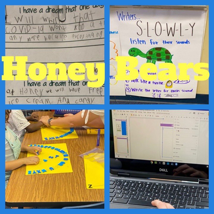 Lots of writing, word work, and digital notebooking happening <a href="/HoneyElementary/">Honey Elementary</a> today! 🐻🐻
