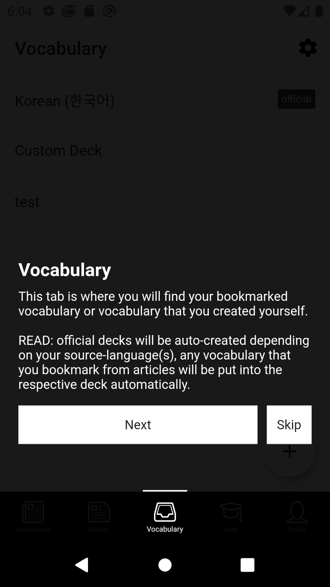 BanhmiDev's tweet photo. Another screenshot preview for the upcoming update: short tutorial for first-time users, vocabulary page overhaul and automatic support for multi-language learning. #Wodeu https://t.co/vrZkSbUKtZ