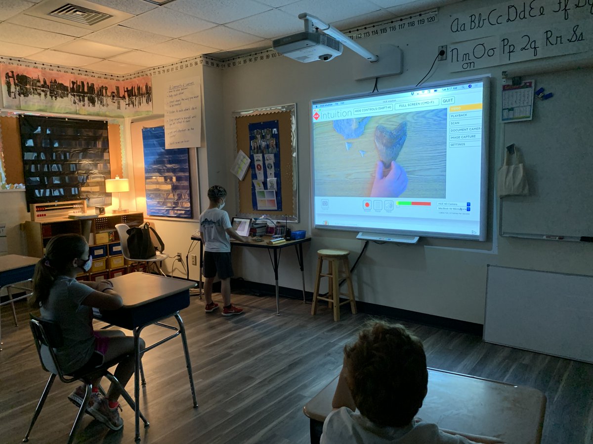 Sherlock Holmes has nothing on our 3rd graders! They have had their detective hats on this week helping Agent Rachel solve the mystery of the missing megalodon fossil. They then inspected a shark's tooth and megalodon fossil that was brought in 🕵️ 🦈 #TheLernerSchool