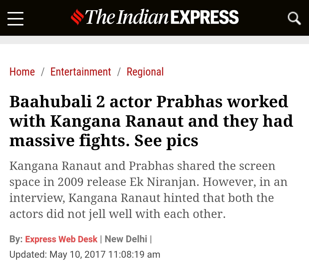 iHrithiksSniper's tweet image. Kangana has problem with every unproblematic person. She somehow manages to fight with every costar/coworker she works with. And then she plays the victim card. Insane skills of staying in news without doing anything good. 
#KanganaPagalHai