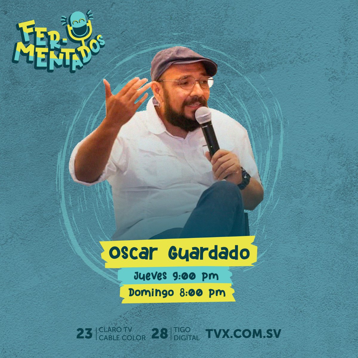 GrupoCaverna's tweet photo. #FERMENTADOSTV Jueves 9pm y Domingo 8pm
Invitados: Oscar Guardado - actor
Tema: "Tragame tierra"
Tertulia y Stand up comedy
Conducido por: @larebegonzalez @darkmarck @FER_ACTOR_
#comediaes @canalTVX
#quedateencasa #SomosComediaES #standupcomedysv #ComediaSV https://t.co/f4WQMvKOoT