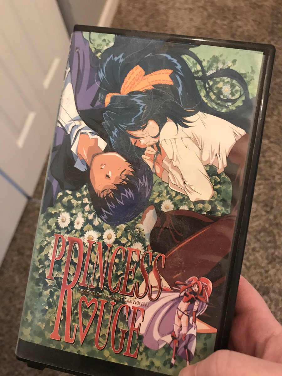 PolygonBunny's tweet photo. @oldfananime I remember watching this at sleepovers and all of us piled up crying on the couch!  I’ve kept this old vhs all these years 😝 https://t.co/KBOI5J30gL