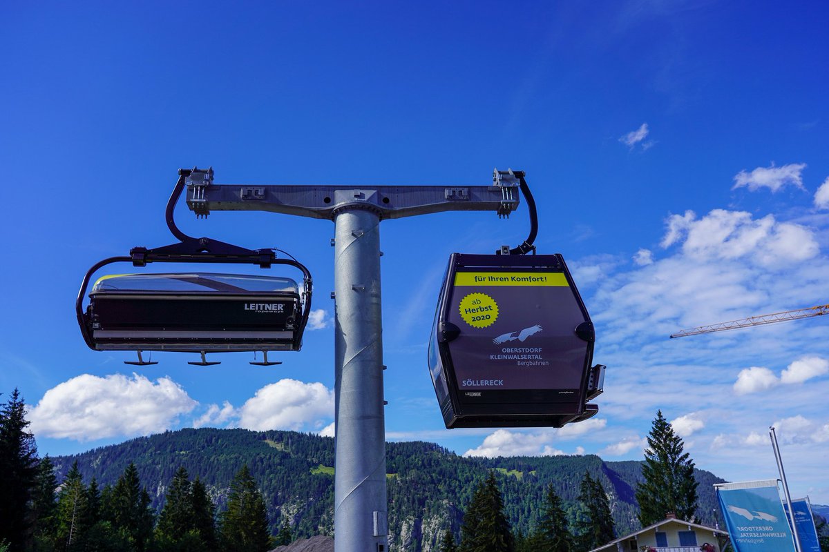 BayStMWi's tweet photo. Seit April wird auf Hochtouren an der #Modernisierung der #Söllereckbahn gearbeitet.

@HubertAiwanger hat heute den #Förderbescheid für die Modernisierung 🚠 übergeben.

Im Dezember soll die 🚠 barrierefrei &amp; kinderfreundlich startklar für die Wintersaison sein. ❄️ ⛄️ 🎿 #Allgäu https://t.co/ul8M2SeQMc