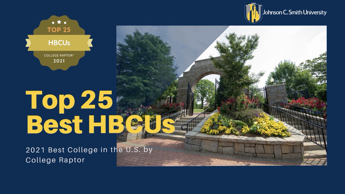 JCSUniversity's tweet photo. This wouldn’t be possible without our Golden Bulls family! JCSU has been recognized again as a top HBCU according to data released from College Raptor. According to the site, we are one of the strongest institutions and the only private HBCU in the bunch.

https://t.co/1pOi9vpHjQ https://t.co/V6MOxsjjsj