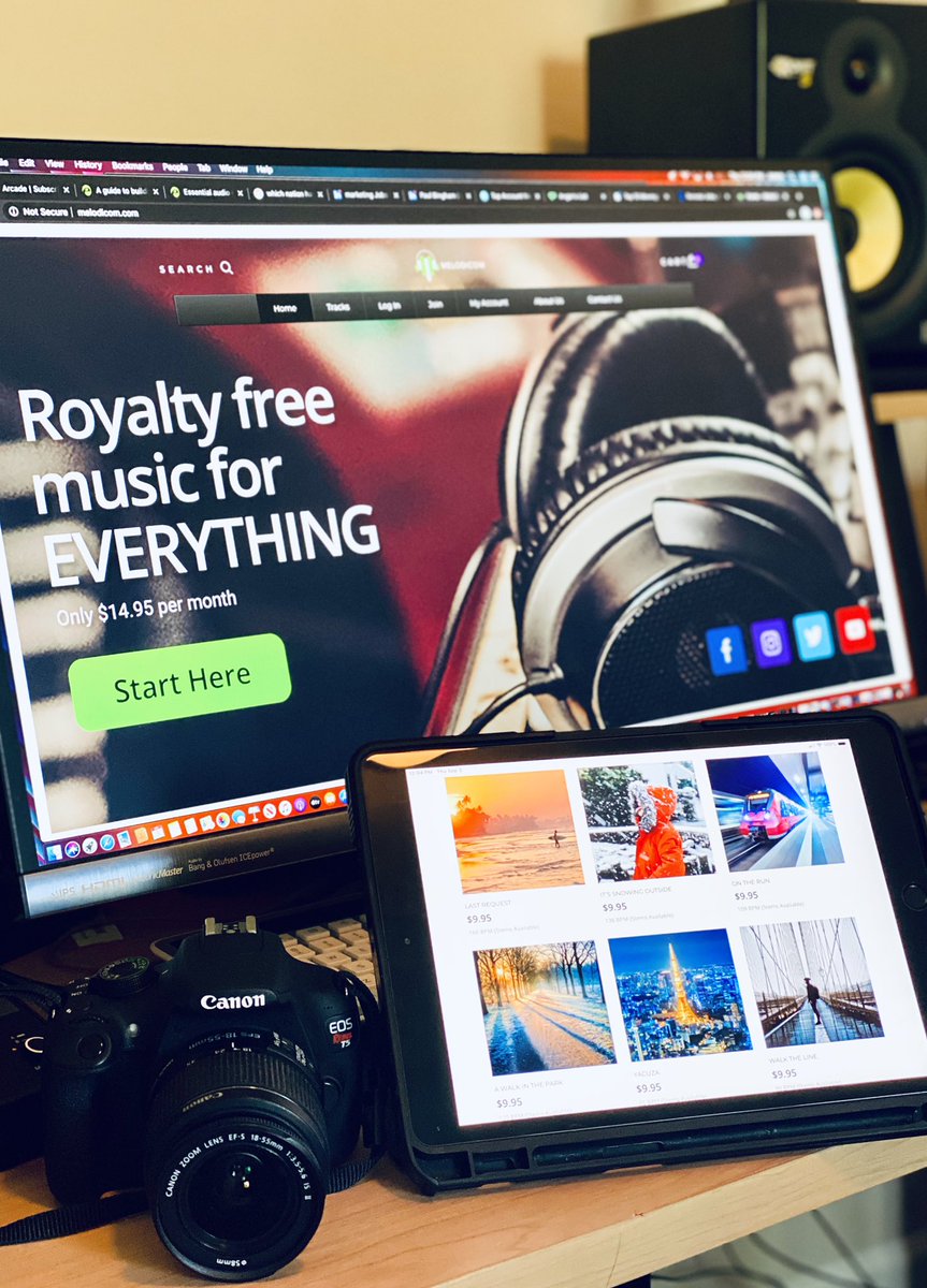 Melodicomtracks's tweet photo. Melodicom is open for business!
Check out all the fresh new music in our library.  🔥 Go to  https://t.co/PeadvLRrDc #NewMusic #audiophile #beatsforsale #studioproducer #MusicBank #AUDIO #newsong #musicbusiness #musicmarketing https://t.co/mH4HE3SQhJ